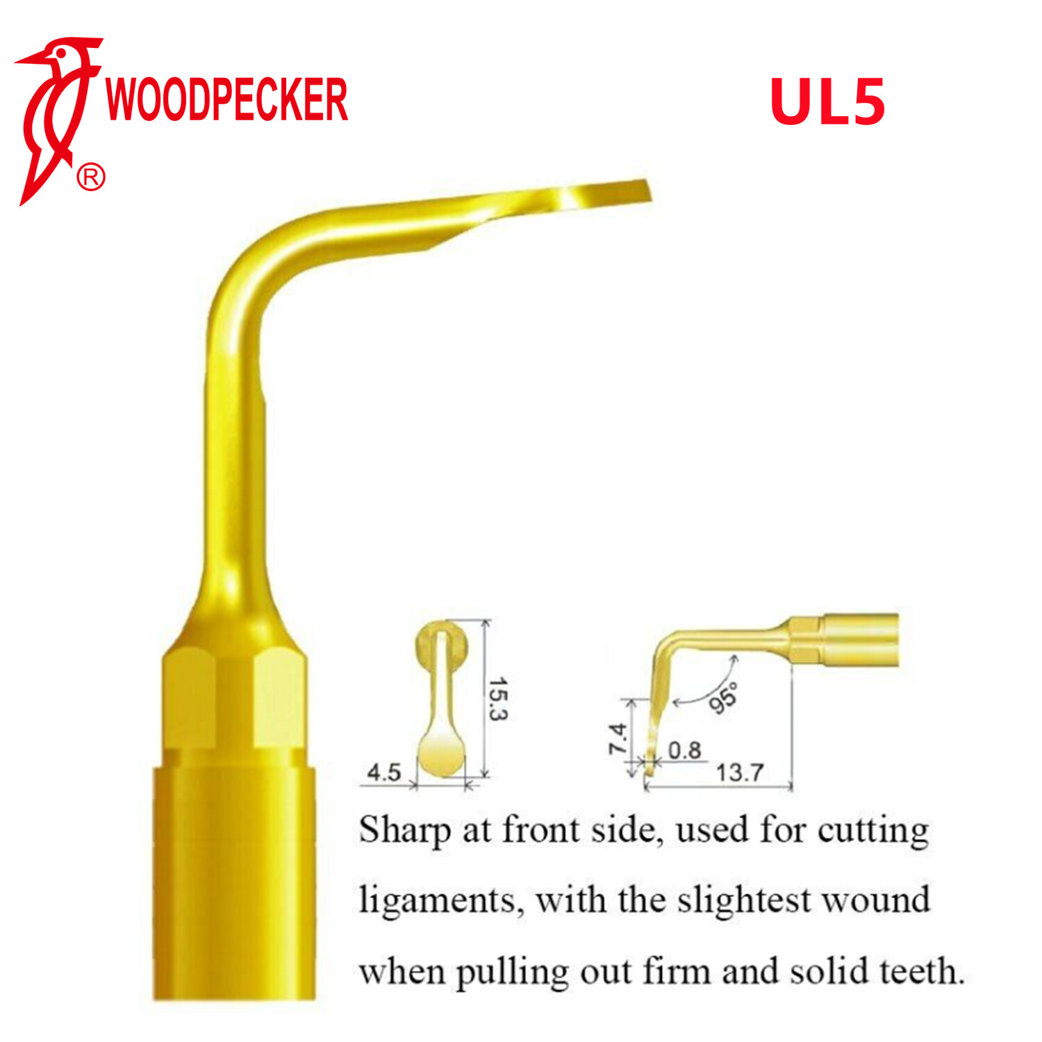 Woodpecker UL5 Piezo Bone Surgery Tips Sinus Lifting Fit US-II LED Surgery