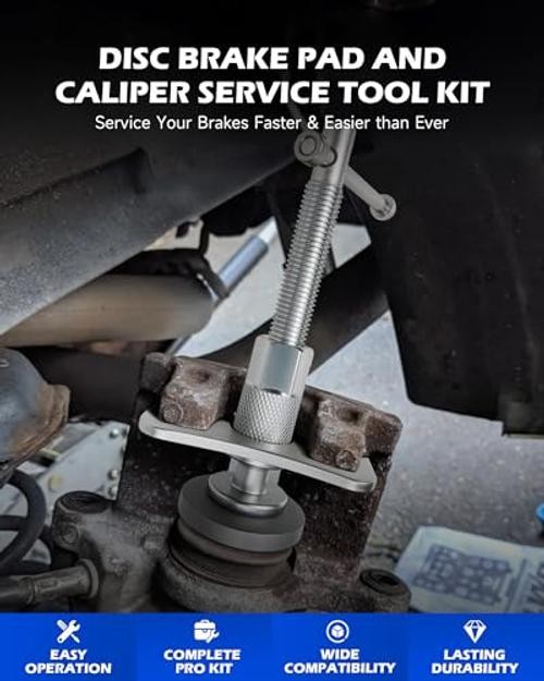 Brake Caliper Compression Tool Set, Heavy Duty Brake Piston Compressor 24pc