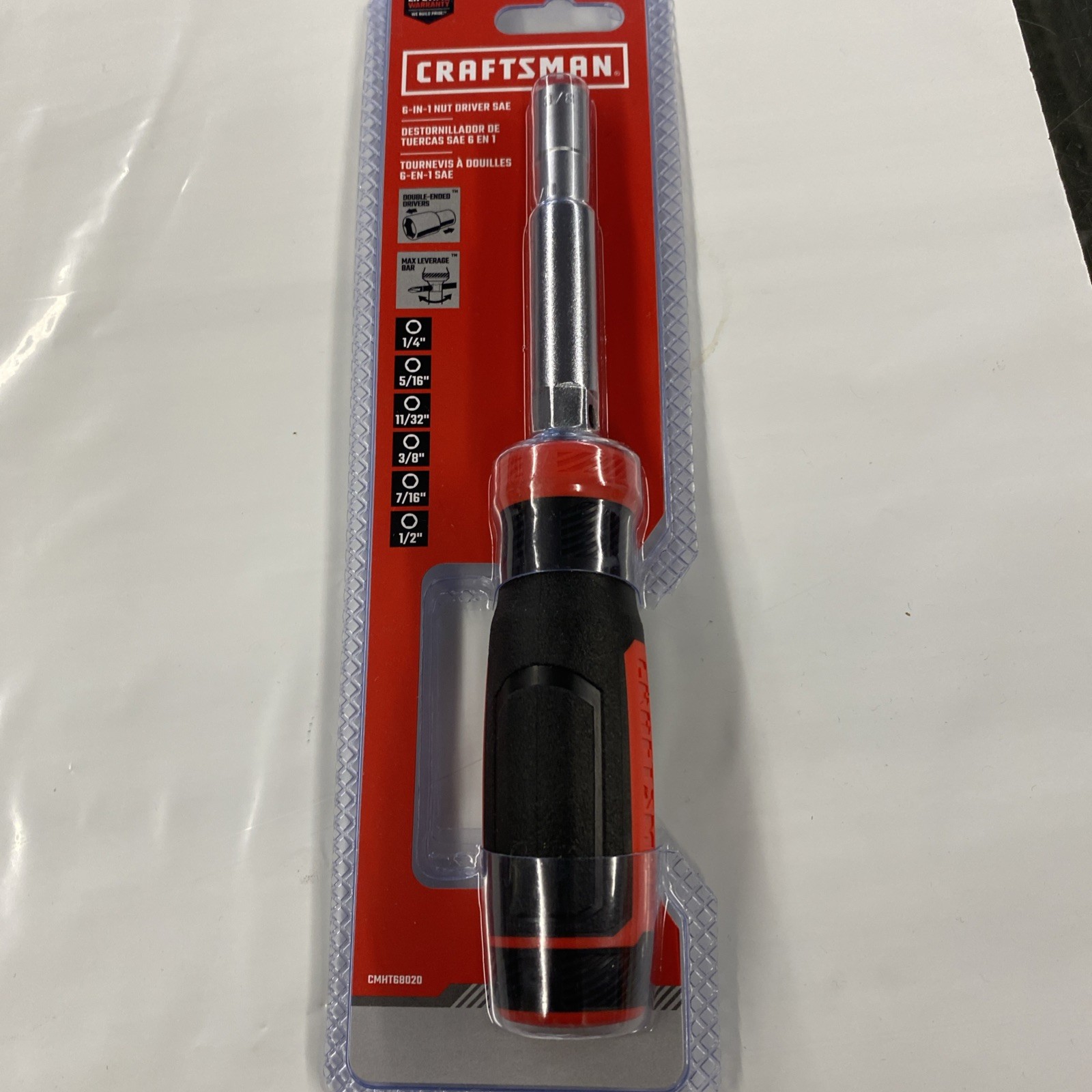CRAFTSMAN 6 -Piece Standard (SAE) Hex Nut Driver Set  #CMHT68020 New
