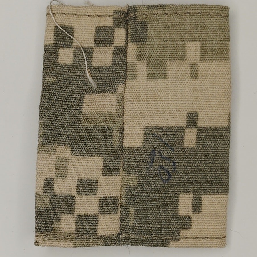 US Army First Sergeant 1SG E‑8 Rank Loop Black on ACU UCP Digital 2" × 1‑1/2"