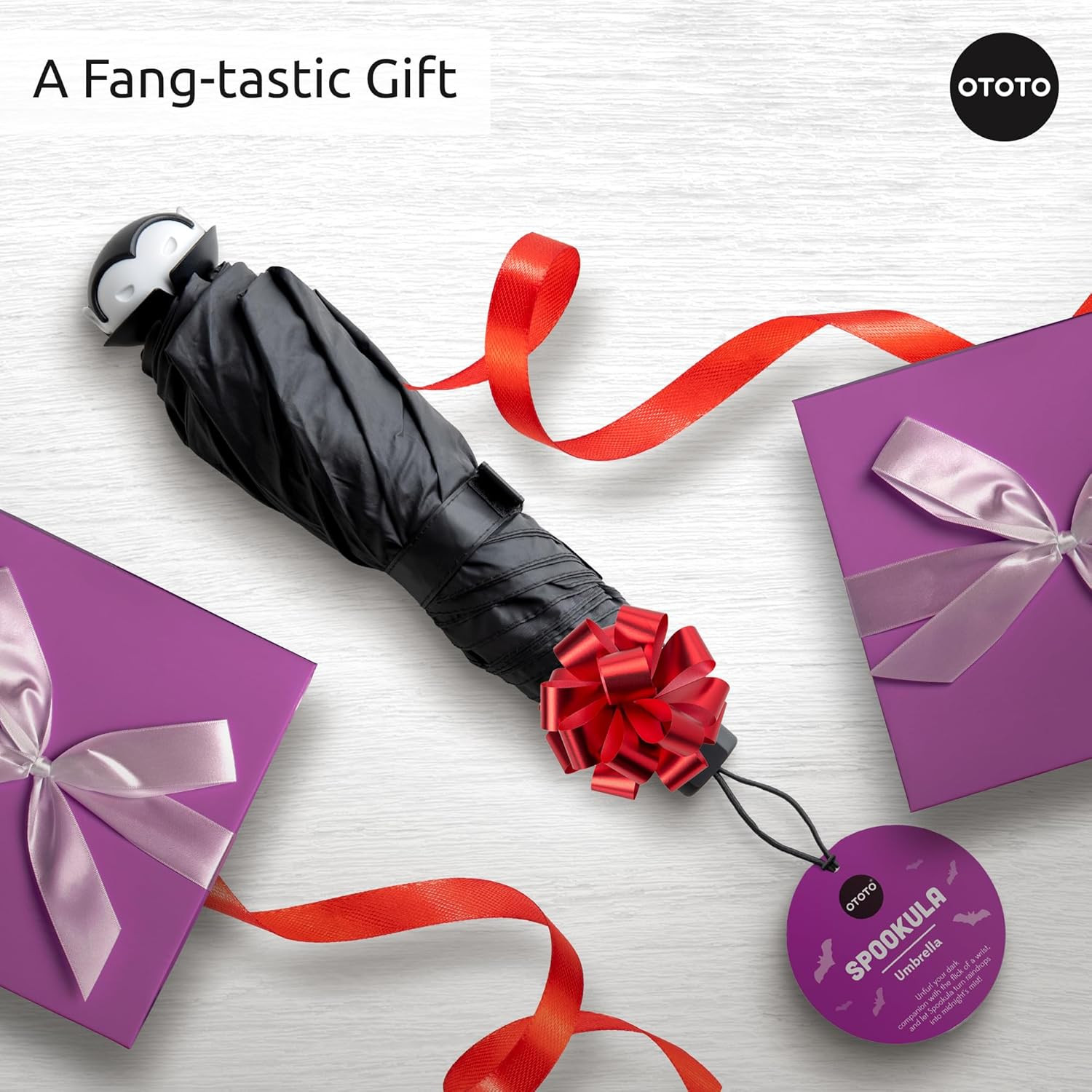 NEW! Spookula Vampire Folding, Collapsible, Umbrella, Unique, Goth Accessories,