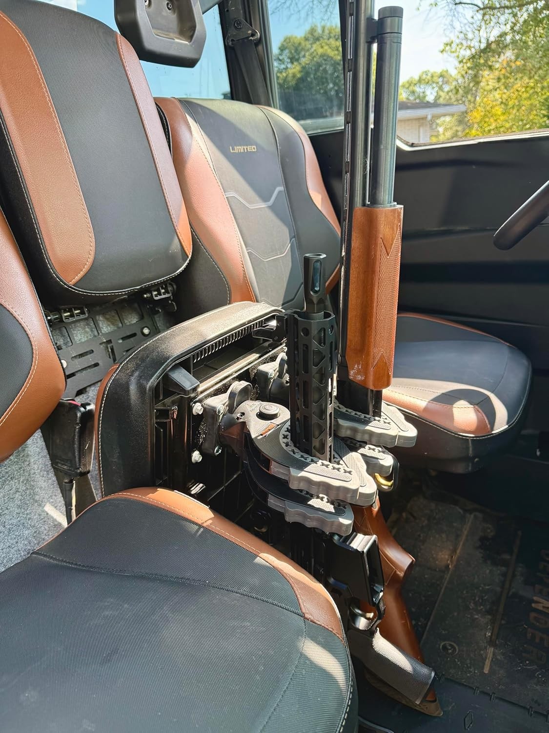Heavy-Duty UTV Gun Rack For Can Am Defender – Secure Seat-Base Mounted Rifle &