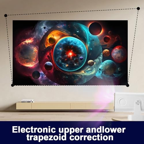 Auto Focus Mini Projector with Native 1080P Support, Portable Projector with