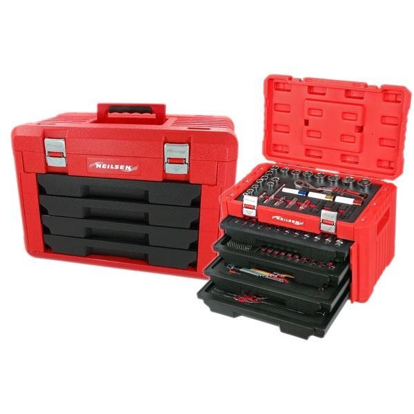 245pcs Socket And Wrench Set With 4 Drawer Tool Box CT6000