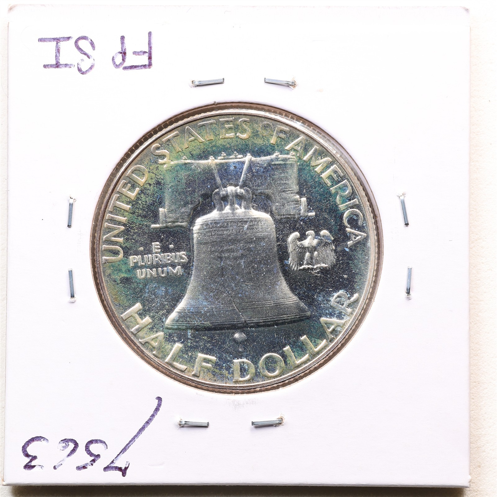 1955 50C Franklin Silver Half Dollar in Gem Proof Condition #7563