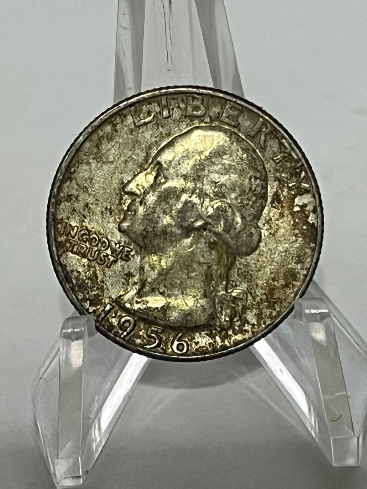 1956 D Washington Silver Quarter 25c Circulated # TA43