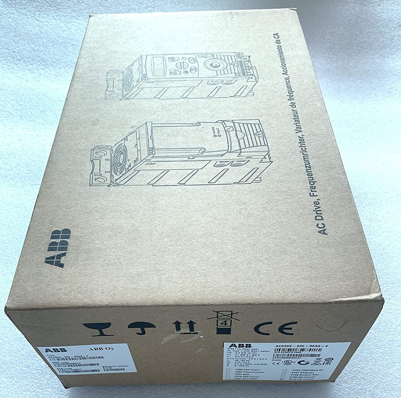 NEW ABB ACS355-03E-05A6-4 Inverter 2.2KW