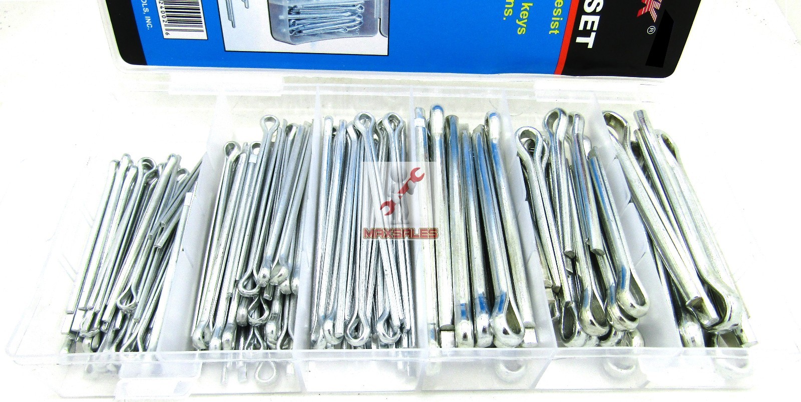 144Pc Large Assorted Cotter Pins Extra Large Pin Assortment Cotter Keys Set
