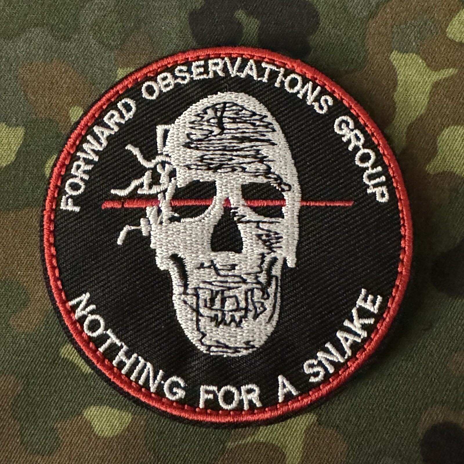 Forward Observations Group NOTHING FOR A SNAKE Embroidered Patch Hook/Loop FOG