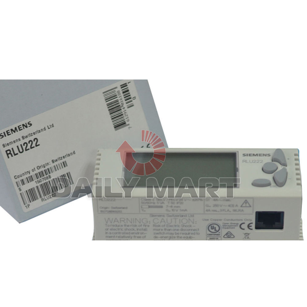 New in Box Siemens RLU222 Heating Controller Unit 5-Inputs 4-Outputs 2AO 2DO NiB