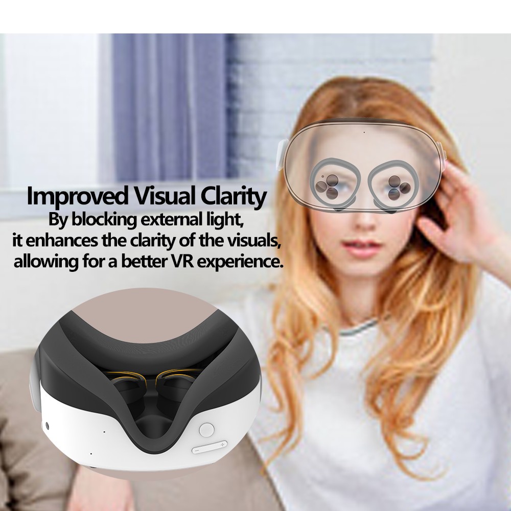 Suitable for meta quest3s blackout lens anti-scratch protective frame
