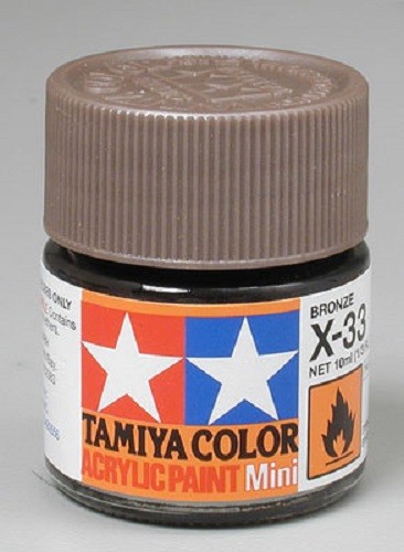 Tamiya Acrylic X-33 Metallic Bronze Paint Jar 81533