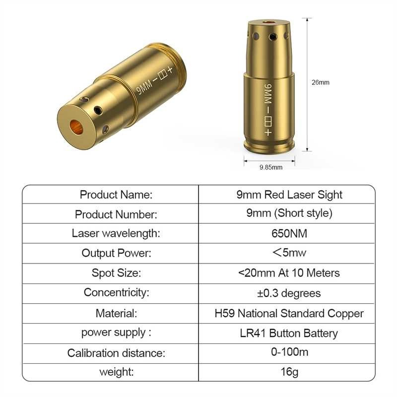 Full-Bore Laser Dry Fire Calibrator – Multiple Calibers Available