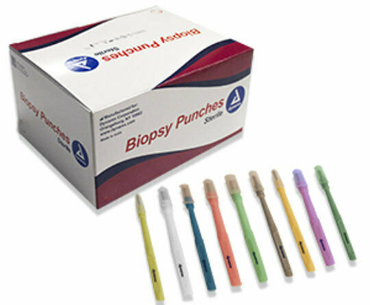 4 Units of Disposable Sterile Dermal Pierce Biopsy Punches "NOT A FULL BOX" &