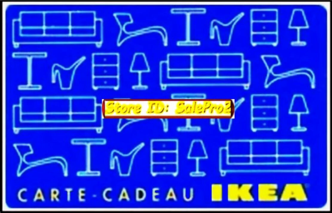 IKEA 2005 HOME FURNITURE SINK TABLE SOFA SHADES FRENCH COLLECTIBLE GIFT CARD