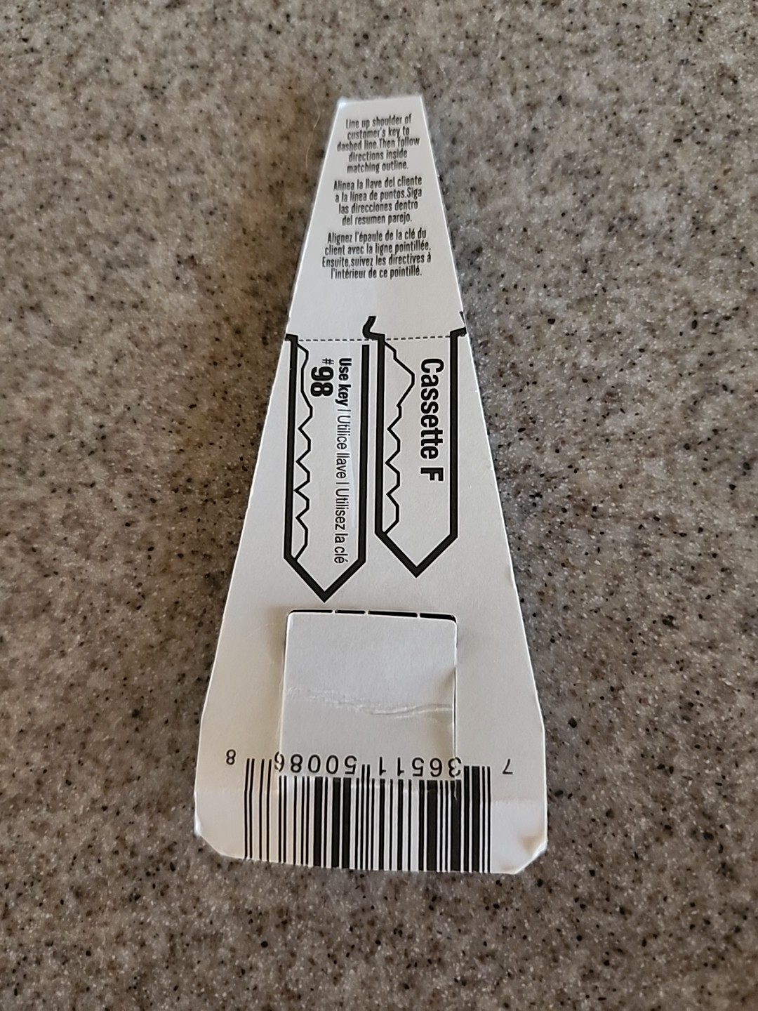 Hillman 87557 #86 Traditional Single Sided Blank Key