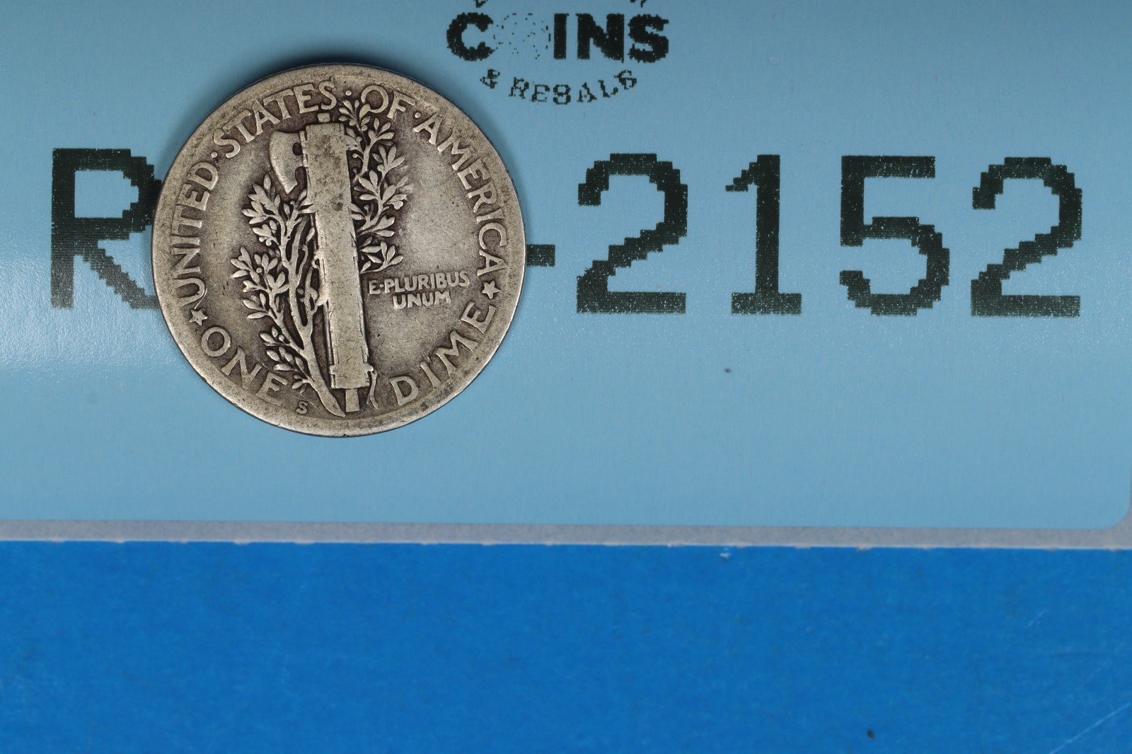 1918-S 10C MERCURY HEAD SILVER DIME Early US Type RAW-2152