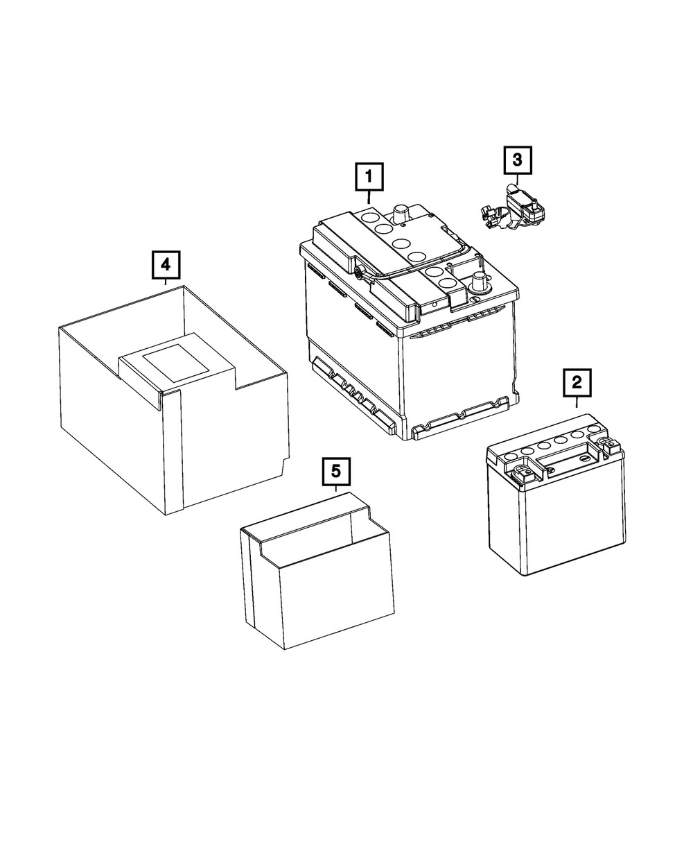 Genuine Mopar Battery Shield 68309591AA