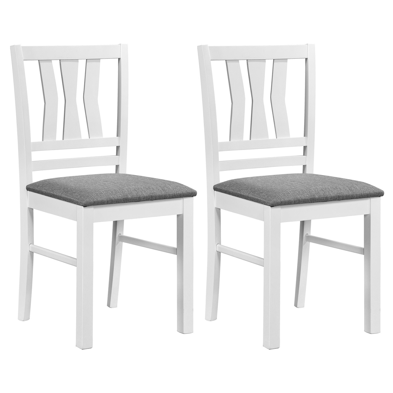 Dining Chairs Set of 2 w/Solid Rubber Wood Frames for Dining Room, Living Room