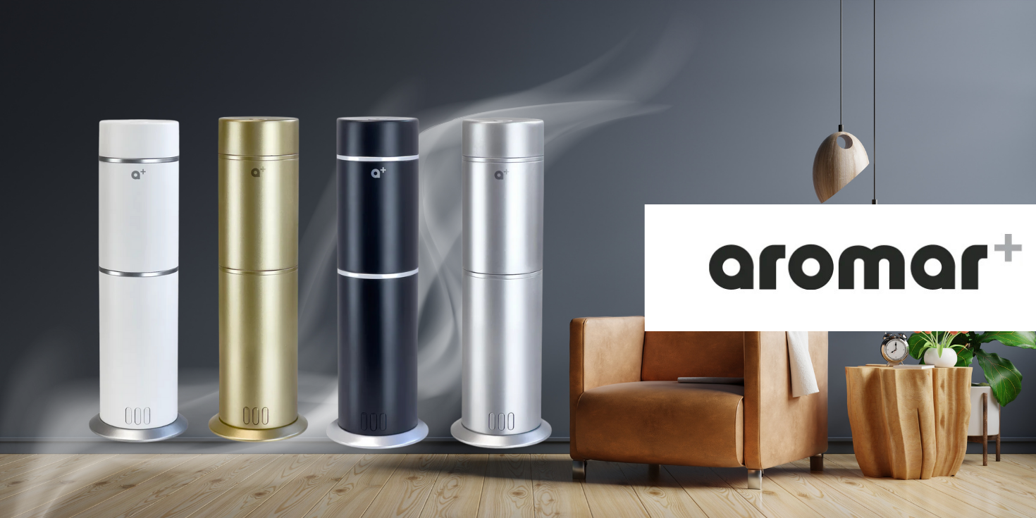 AROMAR Plus - Cylinder Waterless Diffuser White