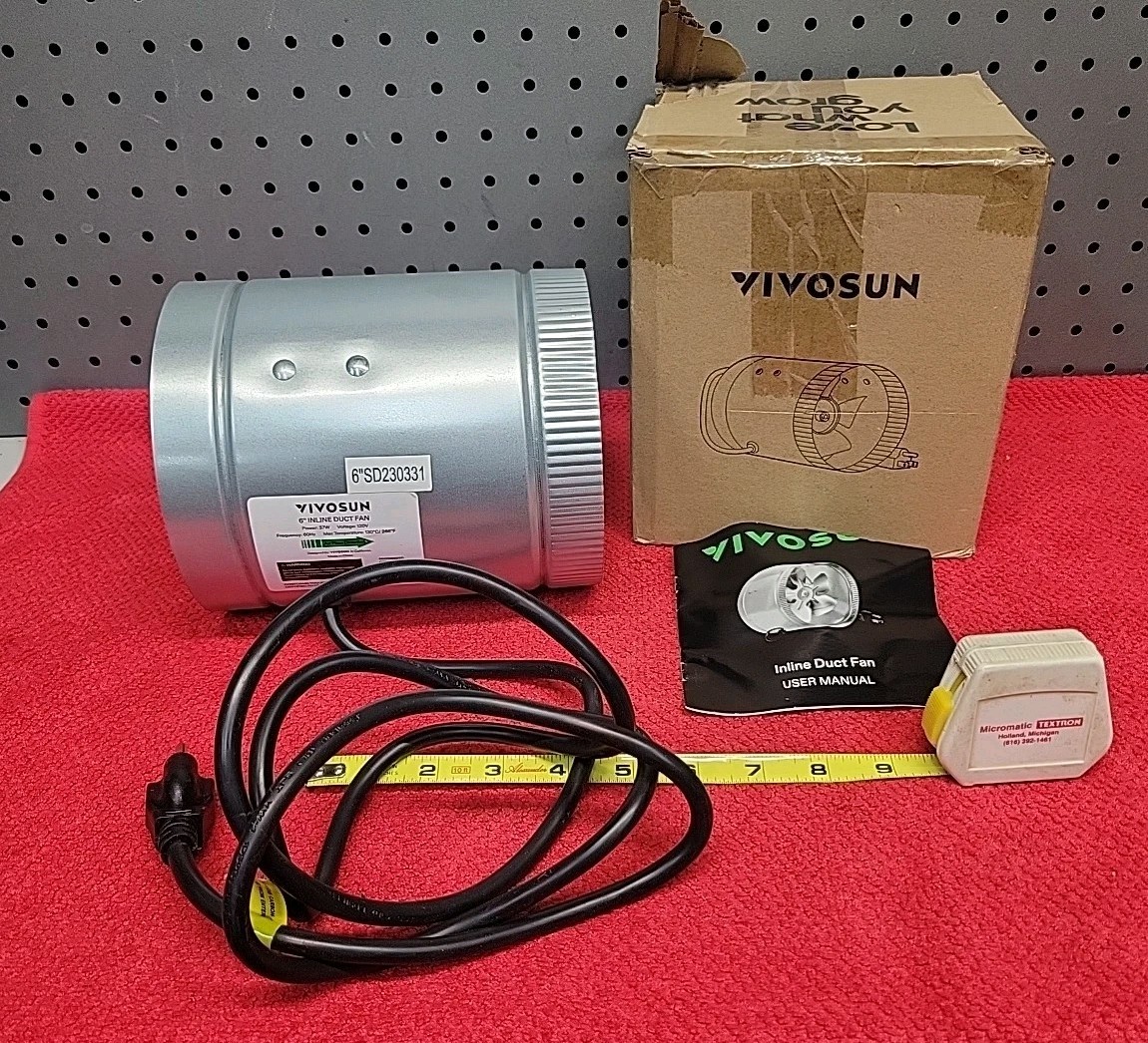 VIVOSUN 6" 240 CFM INLINE DUCT FAN  NIOB