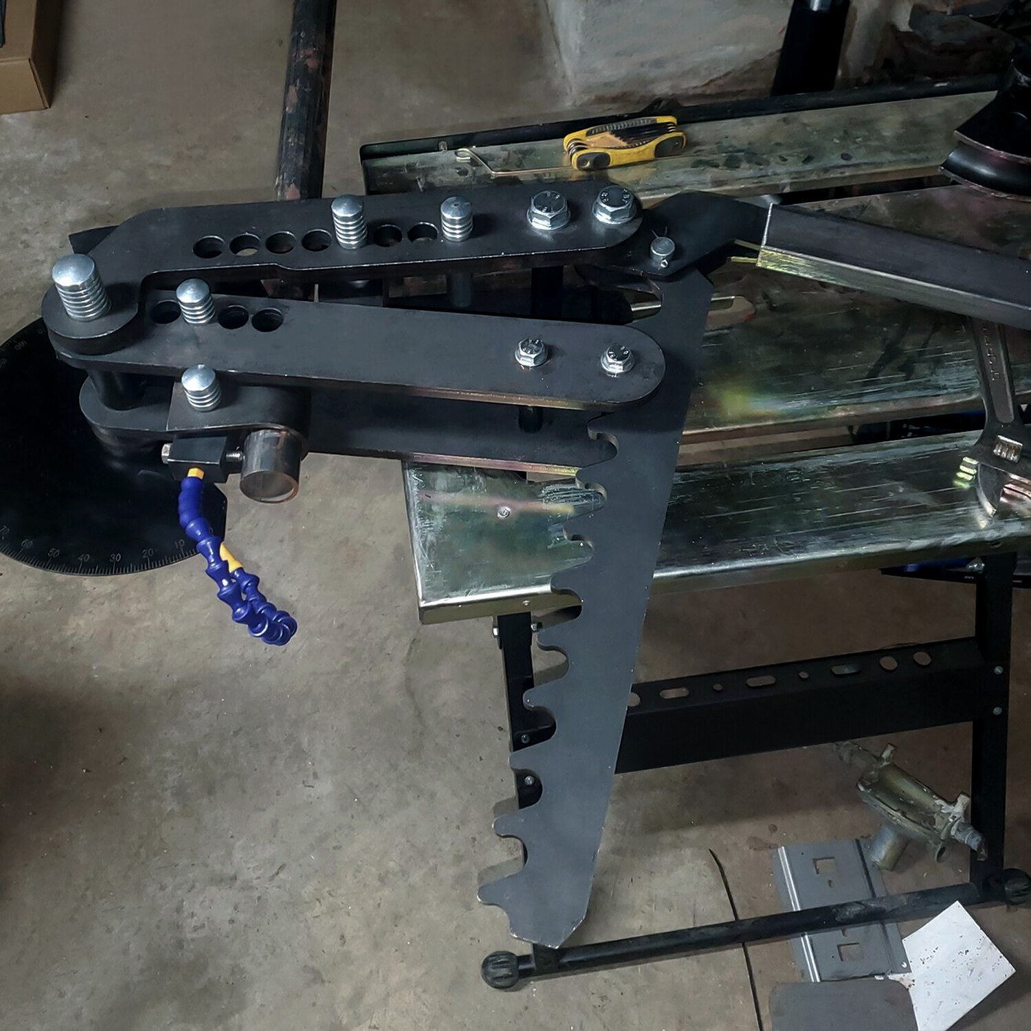 High Quality Manual Pipe Tubing Bender Steel Ratcheting 2" Diameter Tubing