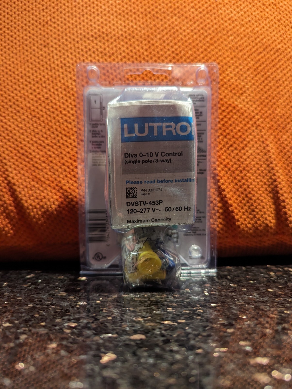 Lutron DVSTV-453PH-WH Diva 0–10 V Control Dimmer NEW