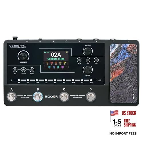Guitar Multi Effects Processor Preamp Cab Sim Pedalboard GE150 Pro Li Black