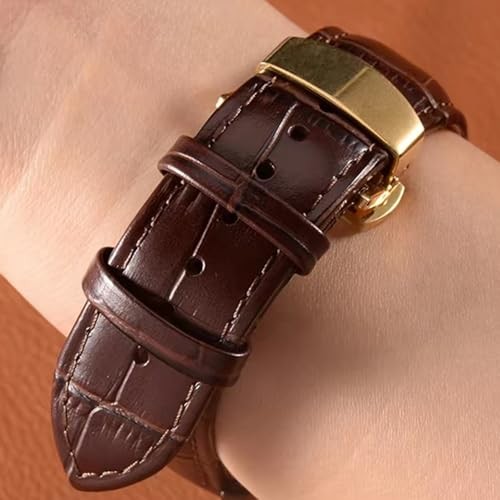 14PCS Leather Watch Band Keeper, 7 Sizes Holder Loop Replacement, Black