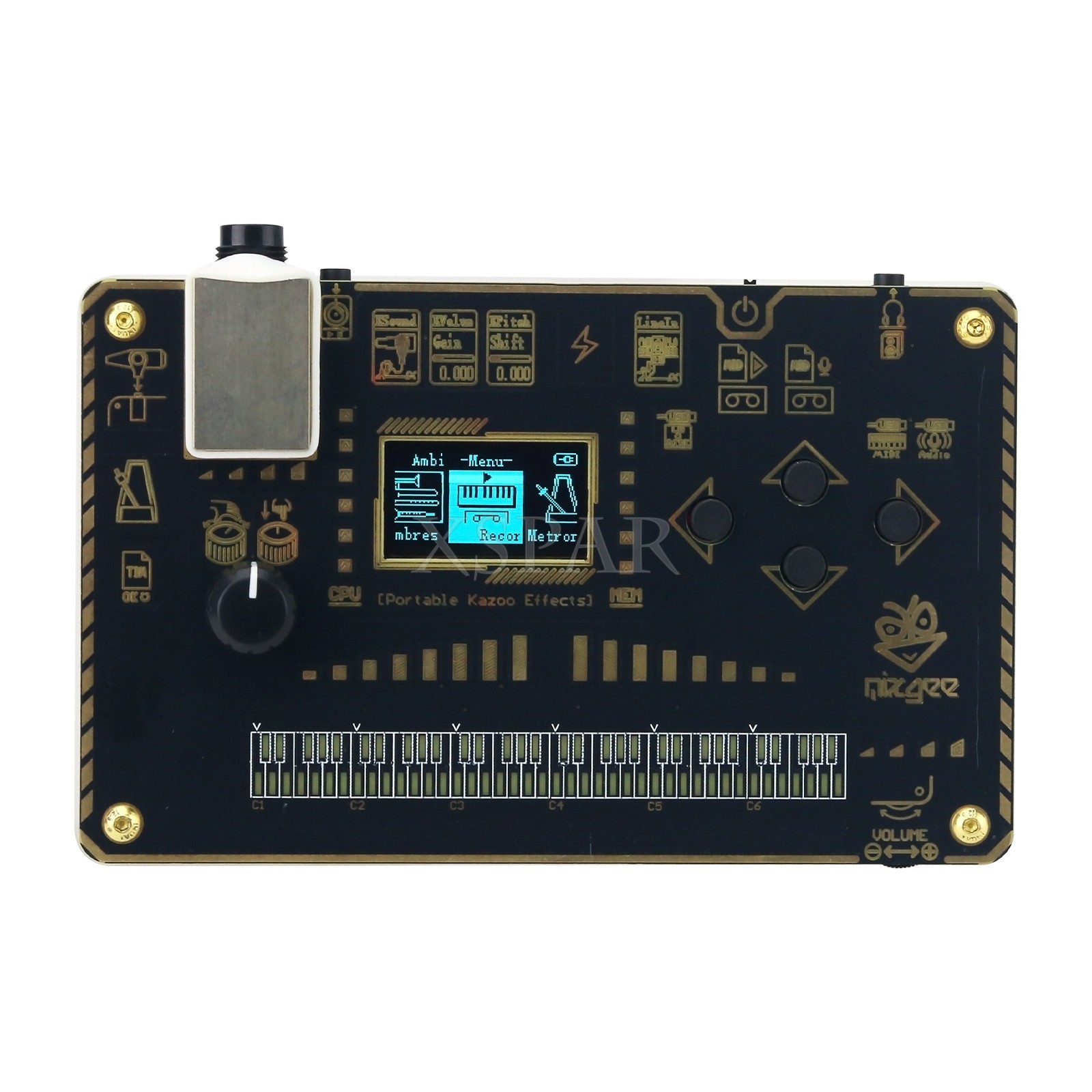 24-Bit Stereo Kazoo Effector Comprehensive Modeling Synthesizer 60+ Patches