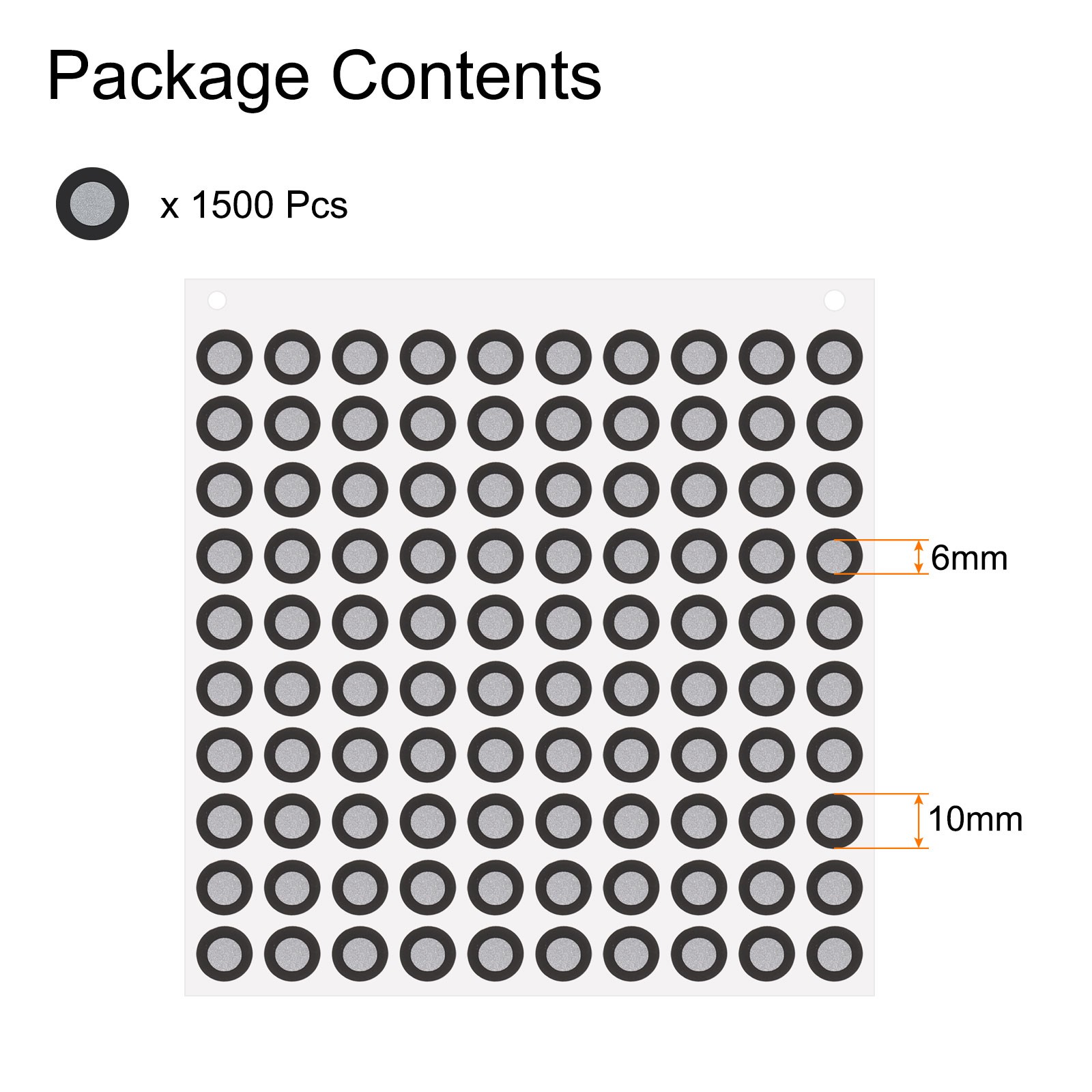 1500Pcs 3D Scanner Markers 6mm for 3D Scanner, 3D Tracking Dots