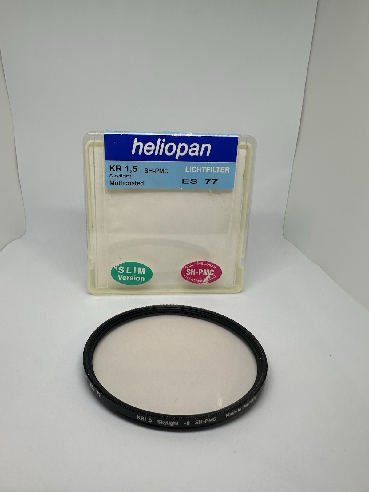 Heliopan 77mm KR 1.5 Skylight -0 ES 77 Lens Filter Germany w/ Case Slim Version