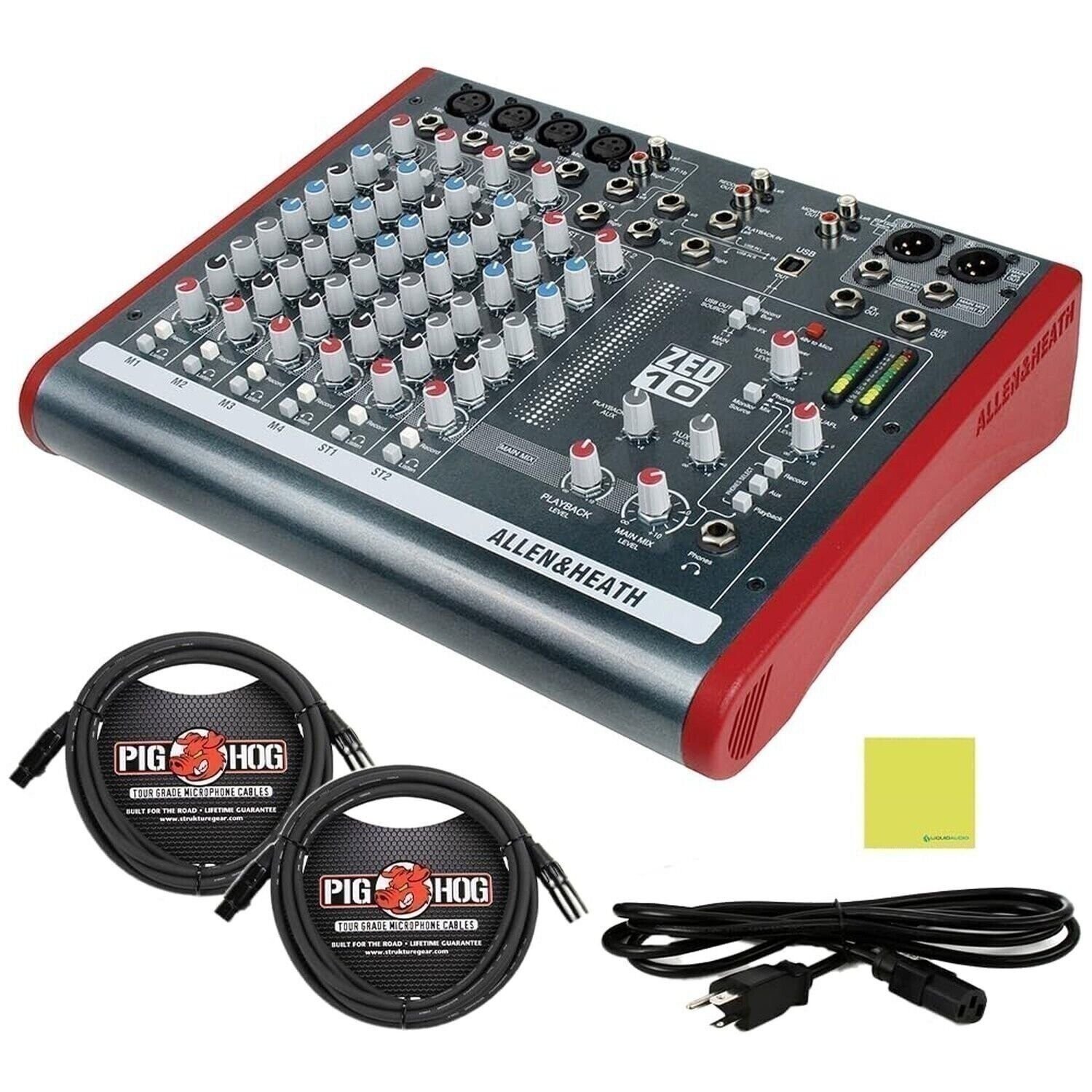 Allen & Heath ZED10 4 Channel Mixer Multipurpose for Live Sound and ..-OPEN BOX