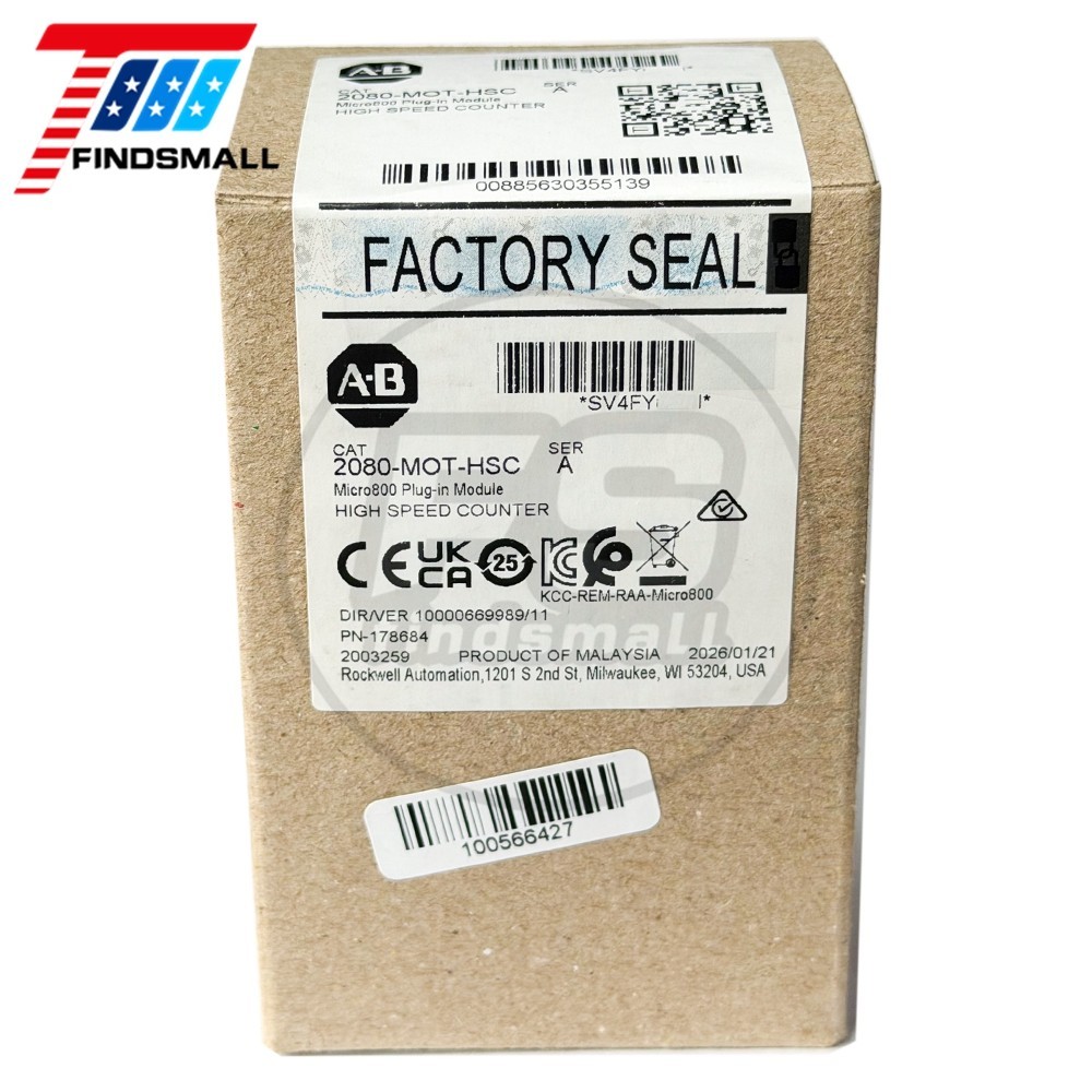 2026 Sealed Allen-Bradley 2080-MOT-HSC SER A Micro800 250KHz HSC Plug-In module