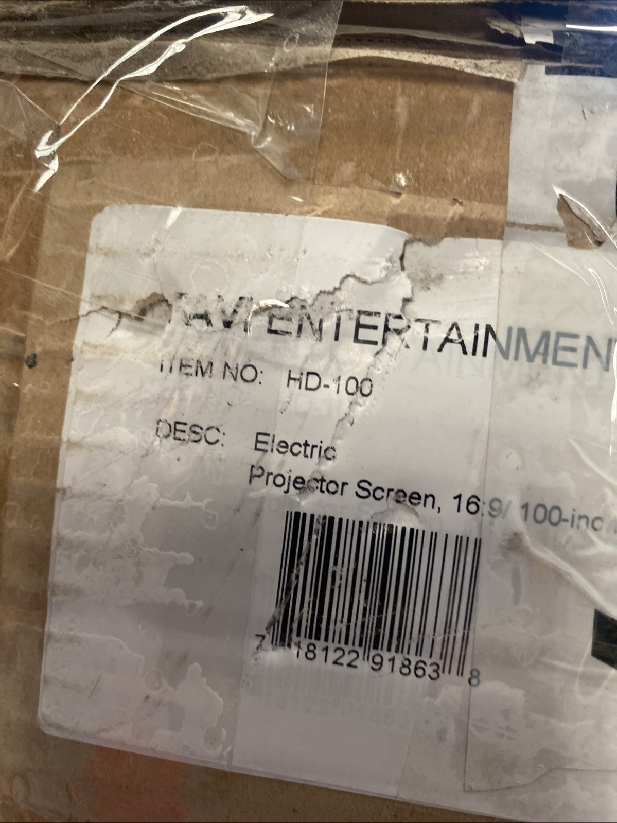 FAVI Entertainment 16:9(HD-100) 100" Eclectic Projector Screen
