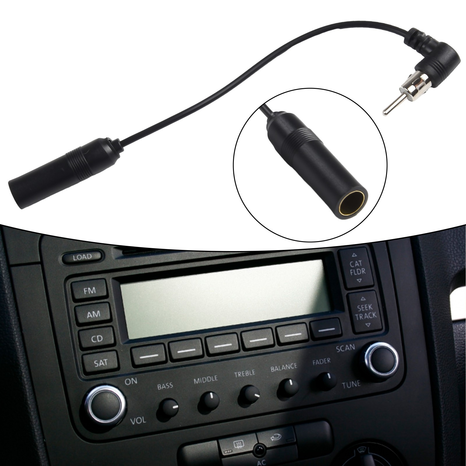 Car Audio for Radio Adapter Vehicle AM/FM Radio Aerial Extension