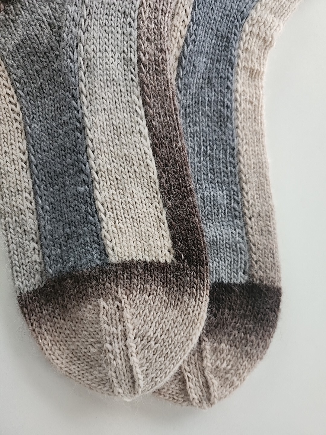 Hand Knitted Wool Socks Size 3-6 #45