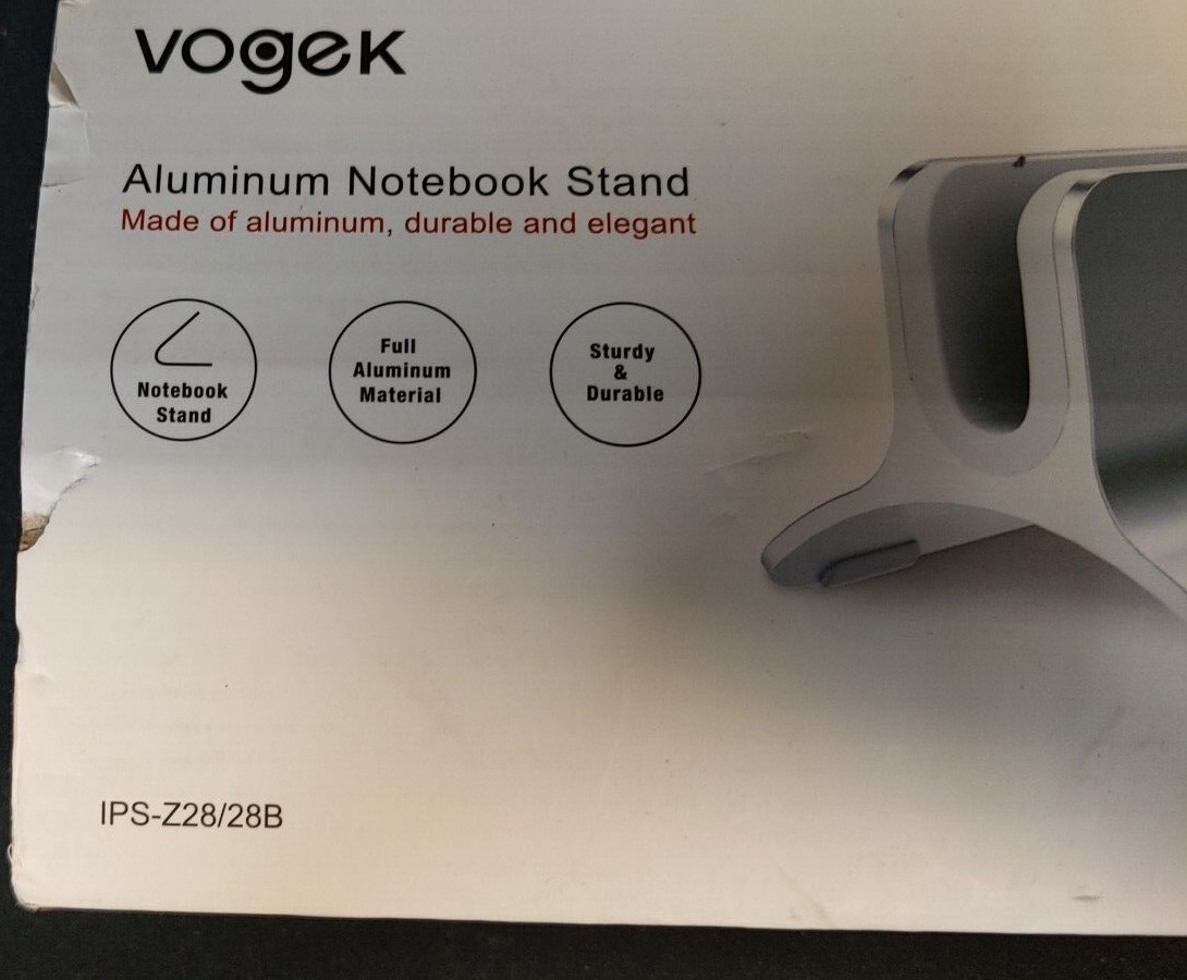 Notebook Stand Vogek IPS-Z28 Solid Aluminum Durable & Elegant + Silicon Insert
