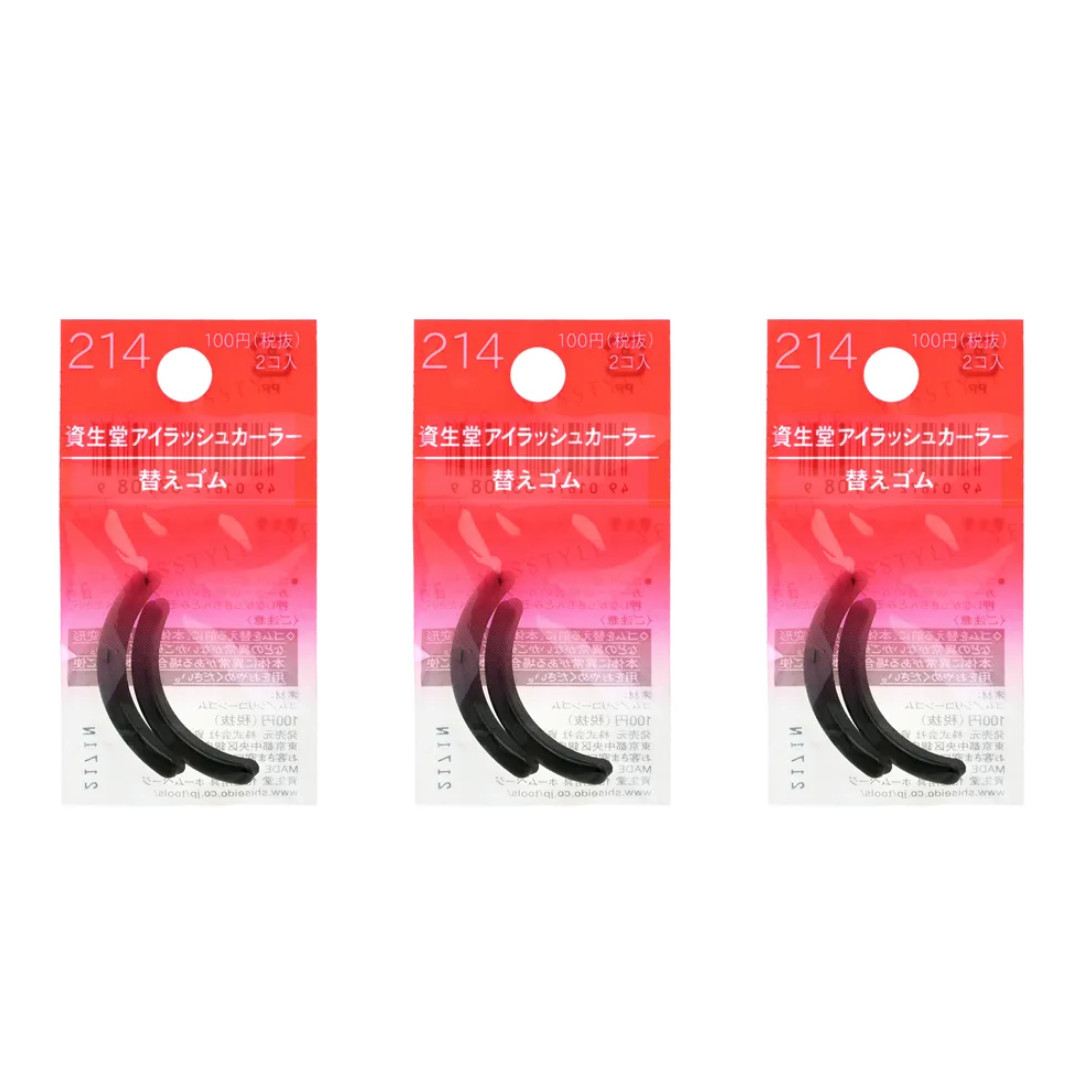 3Packs SHISEIDO Eyelash Curler Refill Rubber No 214 Japan Shu Uemura New