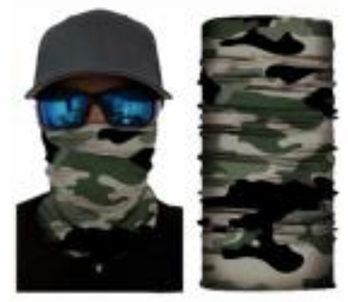 Neck Gaiter Face Mask Fishing Sun Headwear Protection Woods Camo