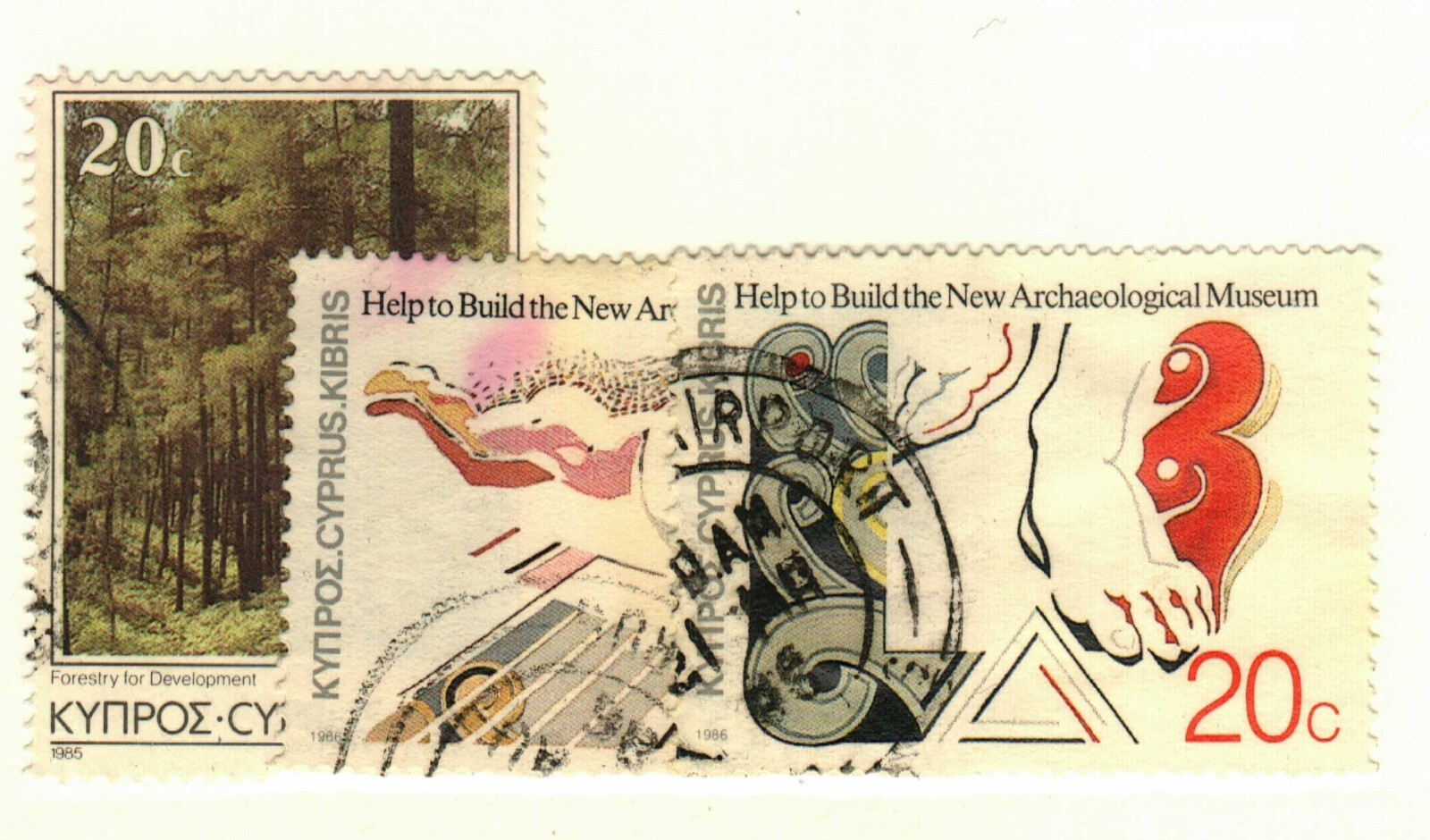 Cyprus #649, 665-6 used