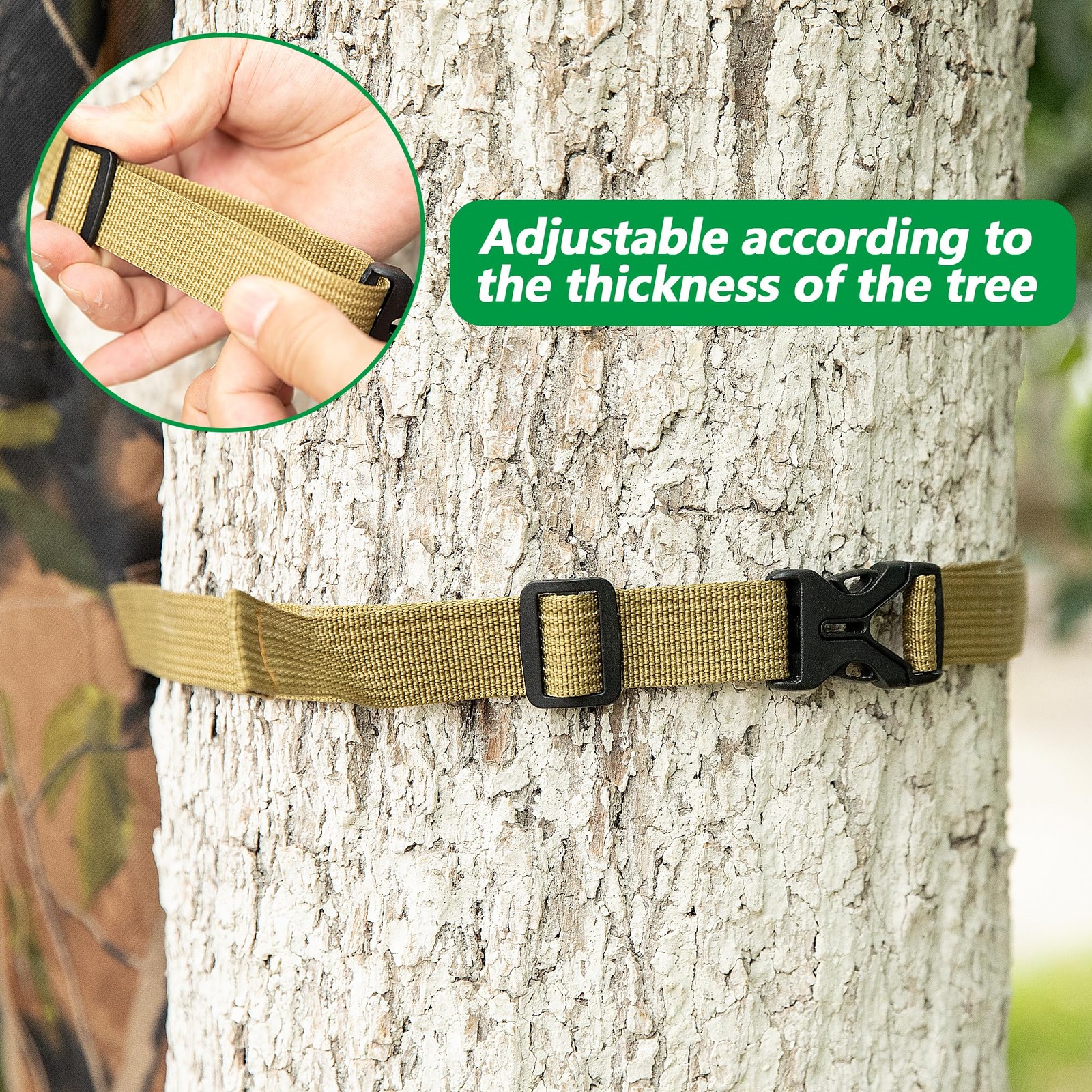 Adjustable Camo Feeders-100 Lb Tree Hugger Gravity Deer Feeder with Adjustable