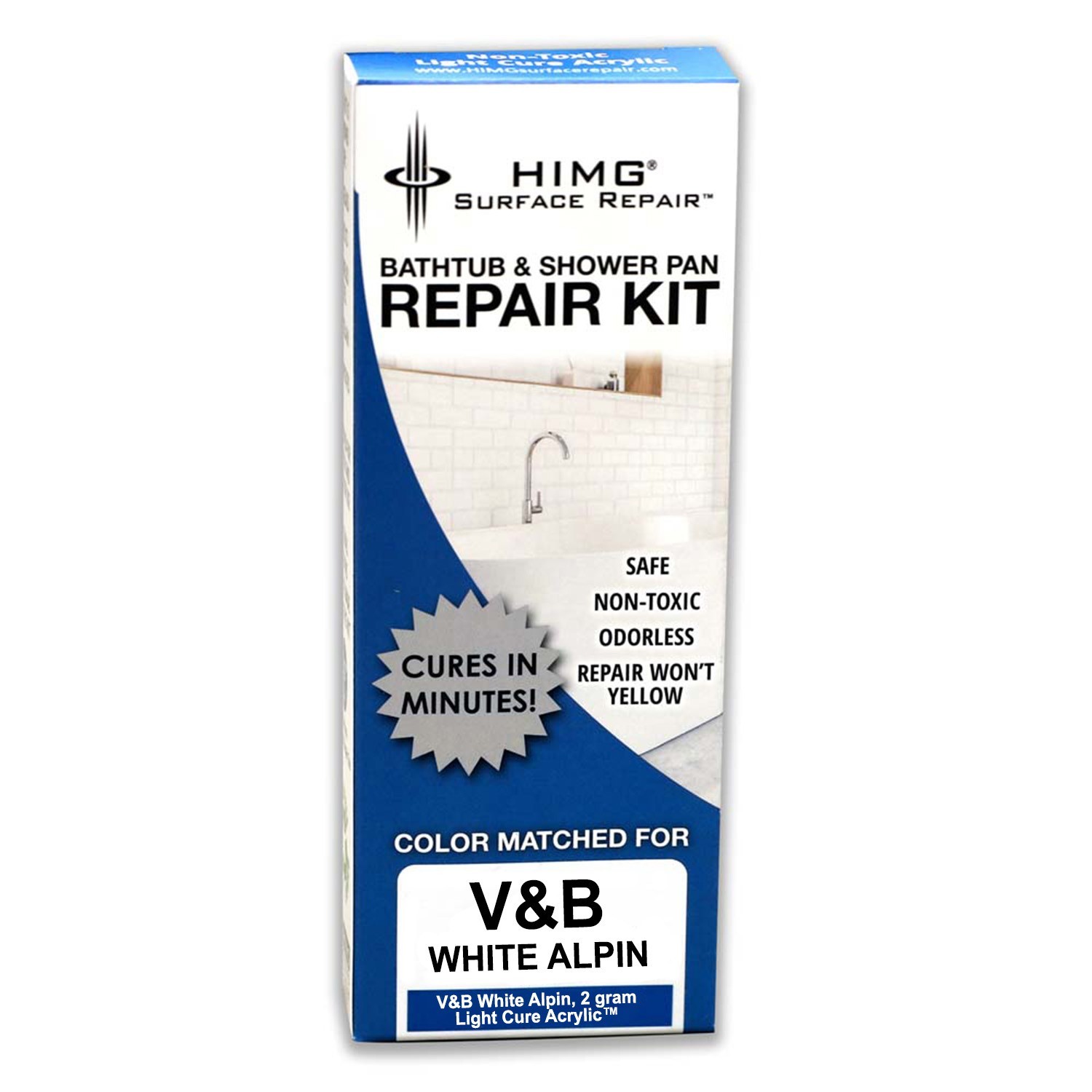 Villeroy & Boch Bathtub Repair Kit, For Porcelain, Acrylic and Fiberglass