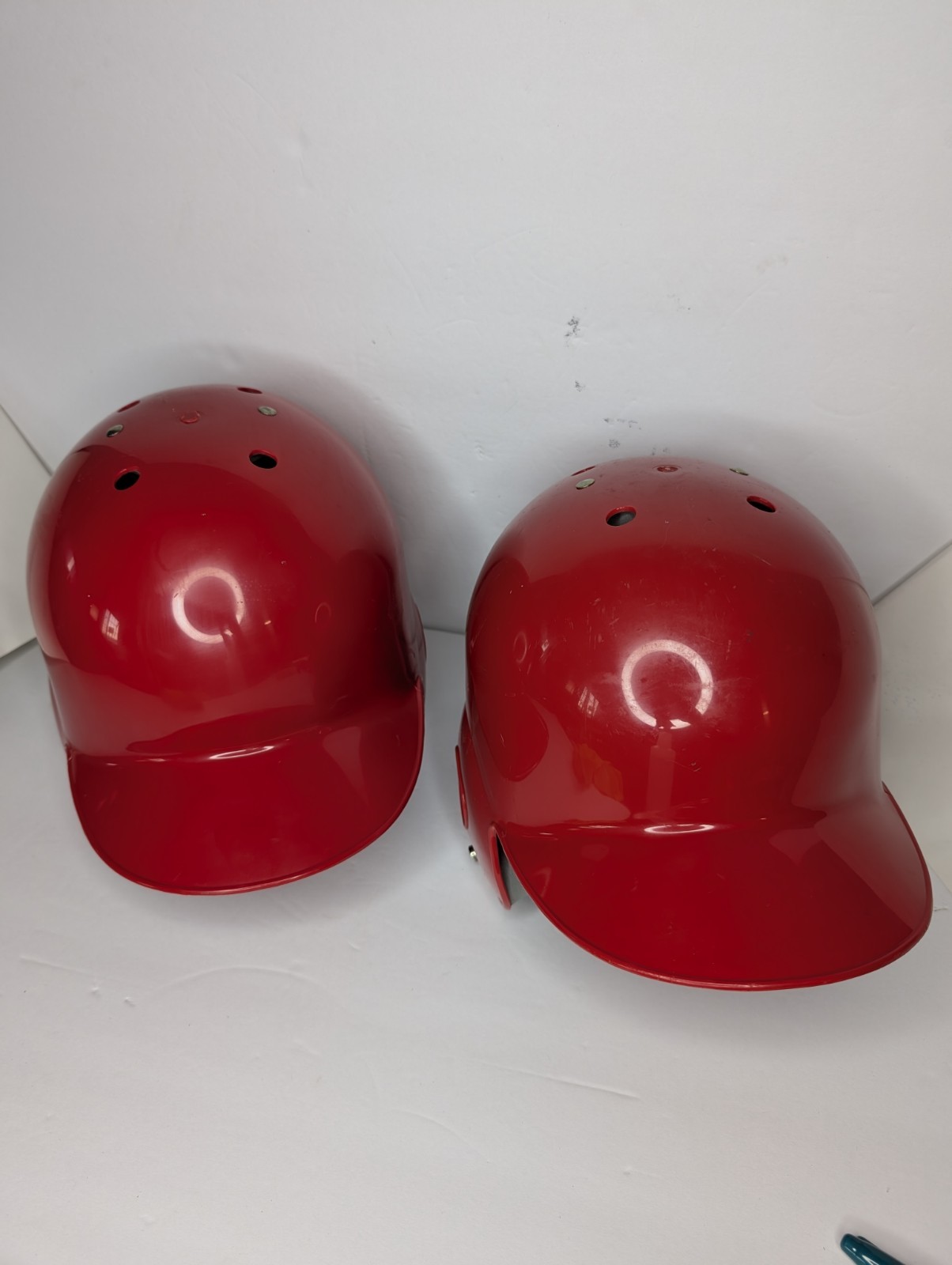 2 BATTING HELMETS Baseball Softball Riddell VSR-BB3 Two-Flap Adult Size XL Red