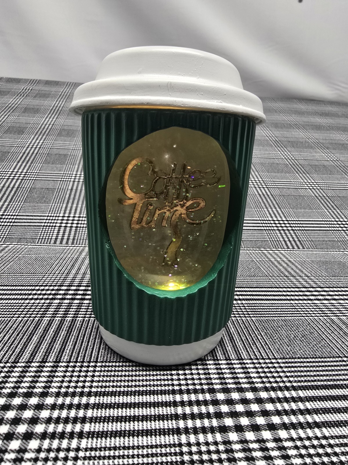 Light Up Globe "Coffee Time" Brand New