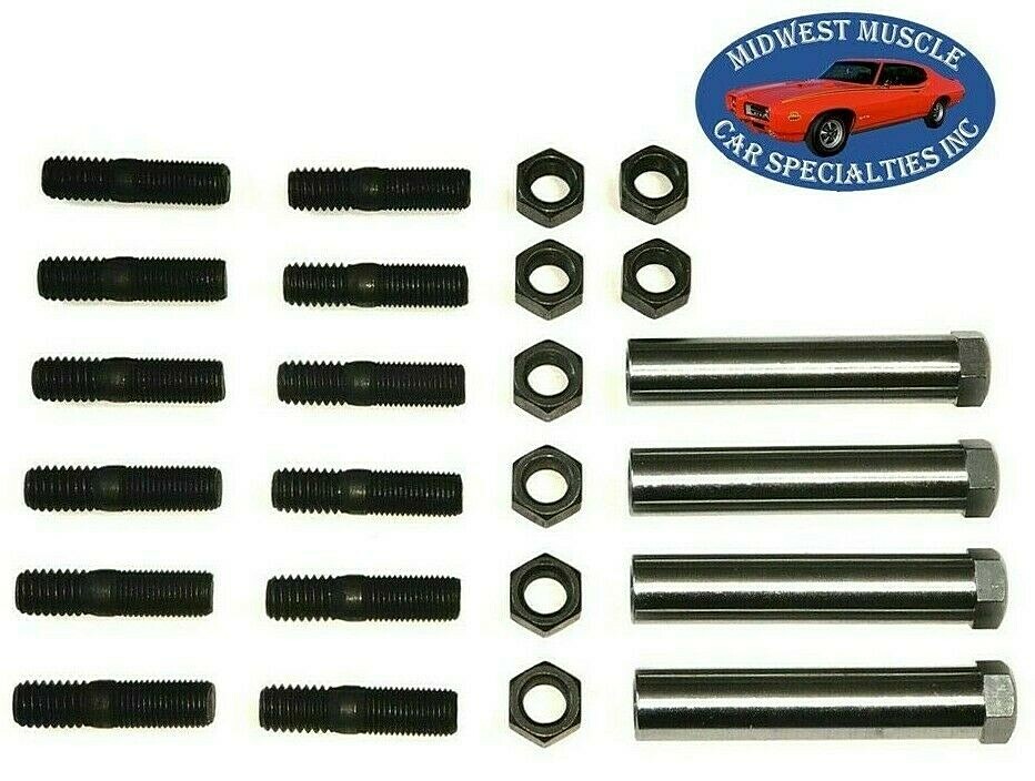 Exhaust Manifold Studs Nuts Header Head Fits Chrysler Dodge Big Block 383 440 RY