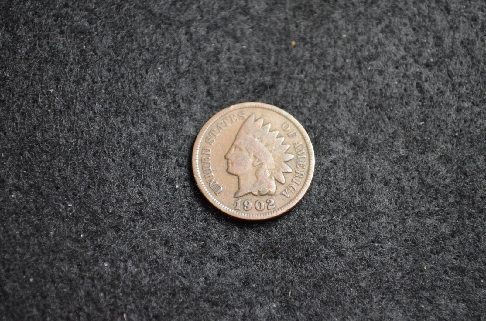 1902 INDIAN HEAD CENT GOOD CONDITION VERY SOLID OLD COIN FREE SHIPPING #28