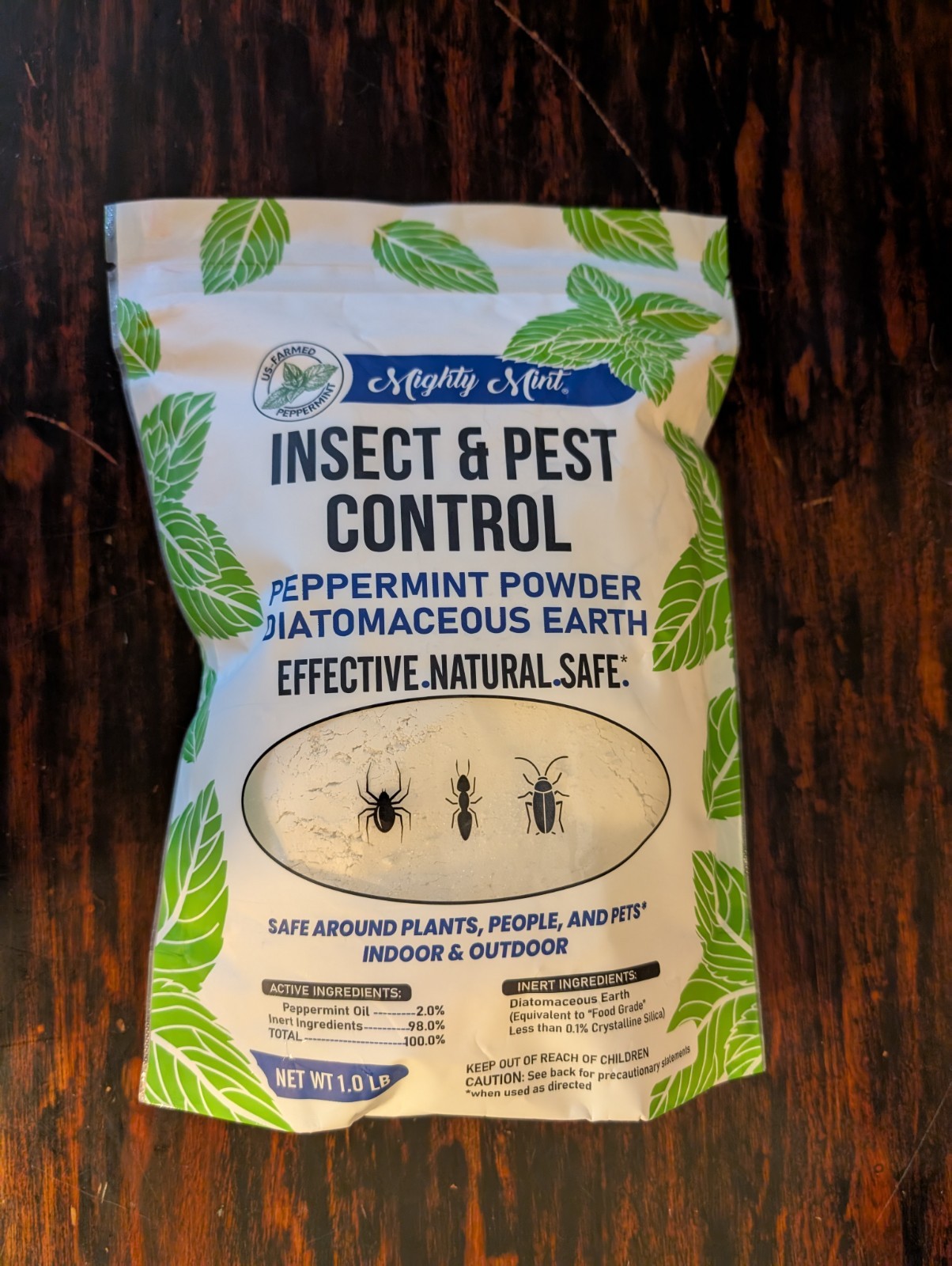 Mighty Mint Insect & Pest Repellent Diatomaceous Earth Peppermint Powder 1 lb