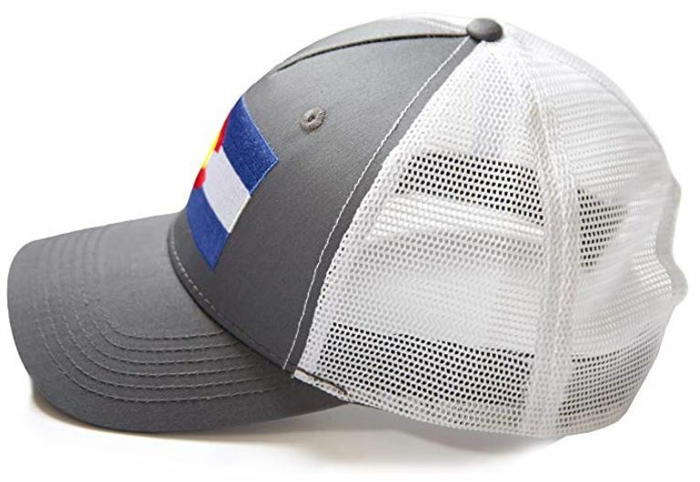 Baseball Cap Trucker Hat Snapback Colorado State Flag Embroidered Patch One Size