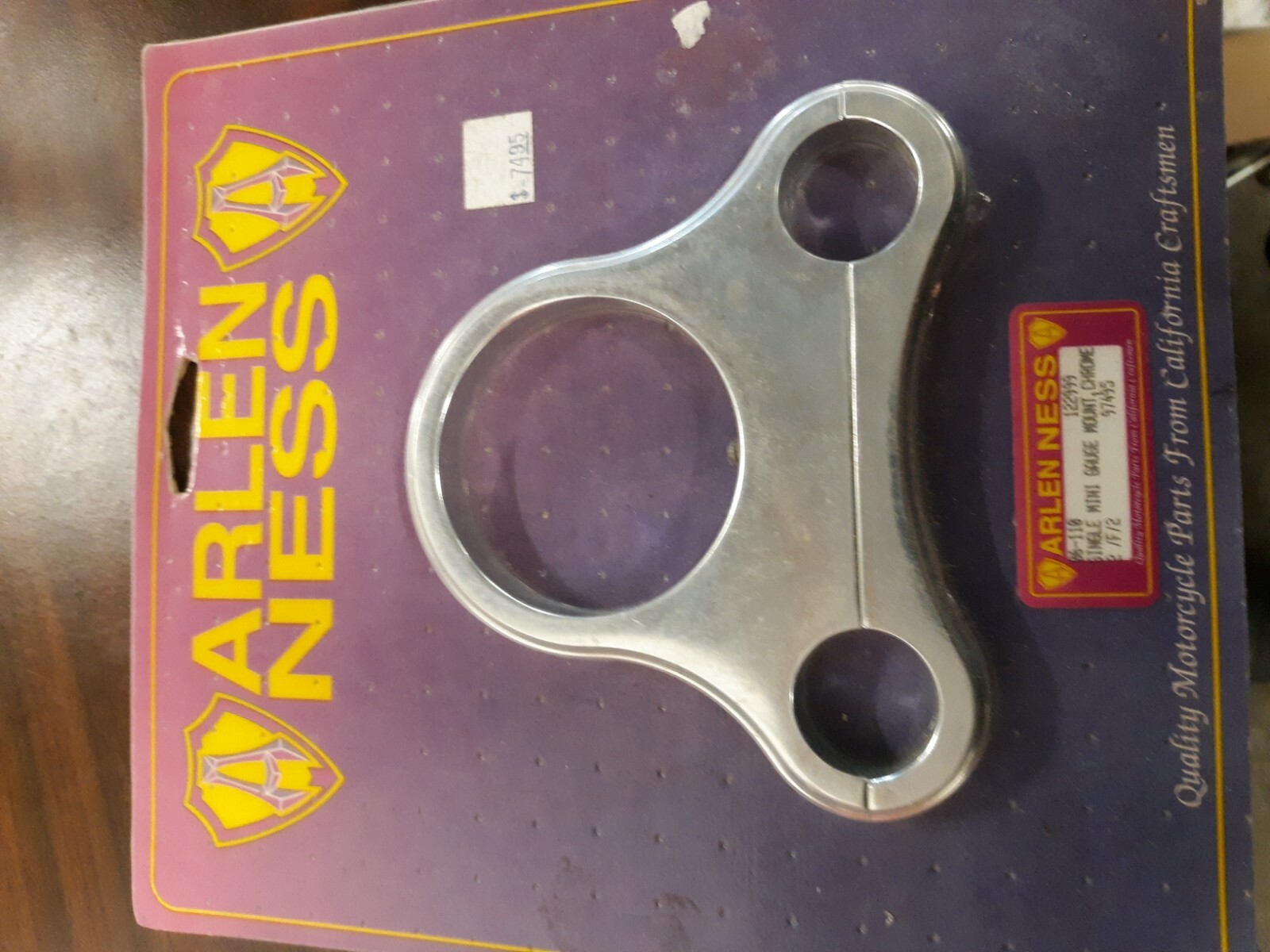Arlen Ness Mini Gauge Chrome Mount 06-110